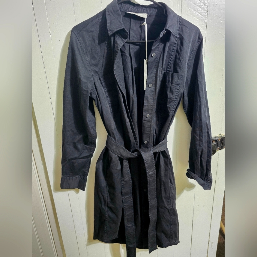 Everlane Utility Jacket Dress Black Size 8